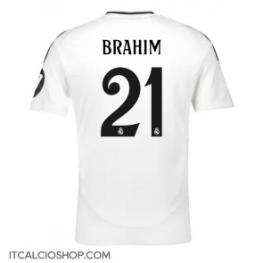 Real Madrid Brahim Diaz #21 Prima Maglia 2024-25 Manica Corta